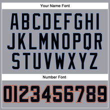 Charger l'image dans la galerie, Custom Light Gray Black-Powder Blue Mesh Authentic Football Jersey