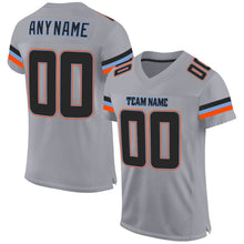 Charger l'image dans la galerie, Custom Light Gray Black-Powder Blue Mesh Authentic Football Jersey