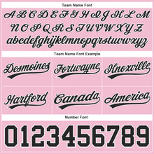 Load image into Gallery viewer, Custom Light Pink Black-White Authentic Throwback Basketball Shorts