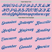 Загрузить изображение в средство просмотра галереи, Custom Light Pink Royal-White Authentic Throwback Basketball Jersey