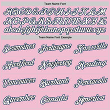 Laden Sie das Bild in den Galerie-Viewer, Custom Light Pink Black-Light Blue Authentic Throwback Basketball Jersey