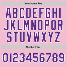 Загрузить изображение в средство просмотра галереи, Custom Light Pink Purple-White Authentic Throwback Basketball Jersey