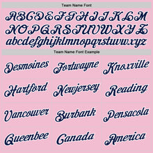 Laden Sie das Bild in den Galerie-Viewer, Custom Light Pink Navy-White Authentic Throwback Basketball Jersey