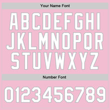 Laden Sie das Bild in den Galerie-Viewer, Custom Light Pink White-Gray Authentic Throwback Basketball Jersey