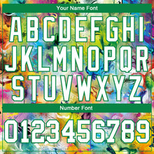 Load image into Gallery viewer, Custom Graffiti Pattern White-Kelly Green Scratch 3D Long Sleeve Performance T-Shirt