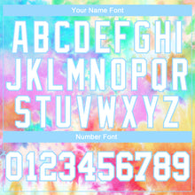 Laden Sie das Bild in den Galerie-Viewer, Custom Tie Dye White-Light Blue Rainbow 3D Long Sleeve Performance T-Shirt