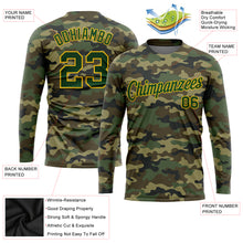 Загрузить изображение в средство просмотра галереи, Custom Camo Green-Gold Salute To Service Long Sleeve Performance T-Shirt