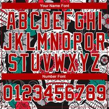 Загрузить изображение в средство просмотра галереи, Custom Graffiti Pattern White-Red Skull Fashion 3D Long Sleeve Performance T-Shirt