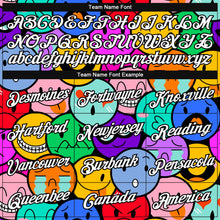 Load image into Gallery viewer, Custom Colorful White-Black Emoji 3D Pattern Long Sleeve Performance T-Shirt