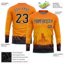 Загрузить изображение в средство просмотра галереи, Custom 3D Pattern Halloween Horror Night Long Sleeve Performance T-Shirt