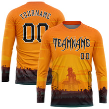 Загрузить изображение в средство просмотра галереи, Custom 3D Pattern Halloween Horror Night Long Sleeve Performance T-Shirt