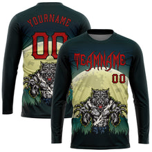 Загрузить изображение в средство просмотра галереи, Custom 3D Pattern Halloween Trick Treat Horror Night Long Sleeve Performance T-Shirt