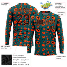 Загрузить изображение в средство просмотра галереи, Custom 3D Pattern Halloween Pumpkins Long Sleeve Performance T-Shirt