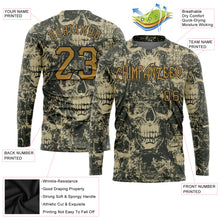 Загрузить изображение в средство просмотра галереи, Custom 3D Pattern Halloween Skulls Long Sleeve Performance T-Shirt