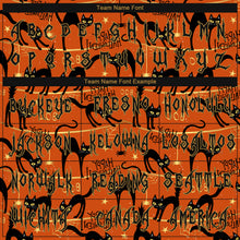 Загрузить изображение в средство просмотра галереи, Custom 3D Pattern Happy Halloween Black Cats Spiders Long Sleeve Performance T-Shirt