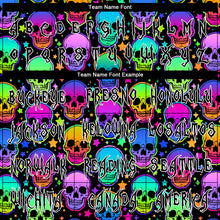 Загрузить изображение в средство просмотра галереи, Custom 3D Pattern Bright Multicolored Halloween Skulls Long Sleeve Performance T-Shirt