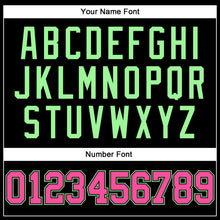 Load image into Gallery viewer, Custom Black Pink-Pea Green Long Sleeve Performance T-Shirt