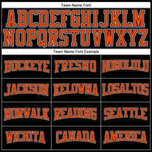 Загрузить изображение в средство просмотра галереи, Custom Black Orange-White Long Sleeve Performance T-Shirt