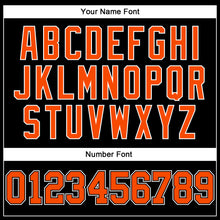 Загрузить изображение в средство просмотра галереи, Custom Black Orange-White Long Sleeve Performance T-Shirt