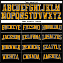 Загрузить изображение в средство просмотра галереи, Custom Black Gold-White Long Sleeve Performance T-Shirt