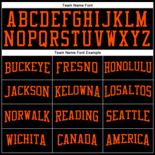 Загрузить изображение в средство просмотра галереи, Custom Black Orange Long Sleeve Performance T-Shirt