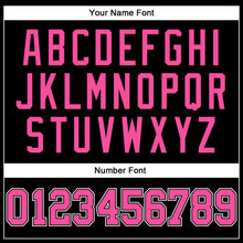 Load image into Gallery viewer, Custom Black Pink-White Long Sleeve Performance T-Shirt