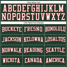 Load image into Gallery viewer, Custom Green White-Red Long Sleeve Performance T-Shirt