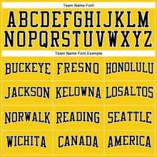 Load image into Gallery viewer, Custom Gold Black-White Long Sleeve Performance T-Shirt