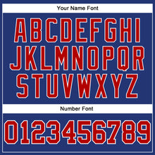 Load image into Gallery viewer, Custom Royal Red-White Long Sleeve Performance T-Shirt