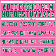 Laden Sie das Bild in den Galerie-Viewer, Custom Pink Kelly Green-White Long Sleeve Performance T-Shirt