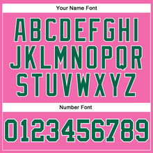 Laden Sie das Bild in den Galerie-Viewer, Custom Pink Kelly Green-White Long Sleeve Performance T-Shirt