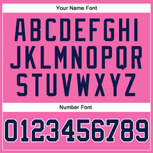 Laden Sie das Bild in den Galerie-Viewer, Custom Pink Navy-White Long Sleeve Performance T-Shirt