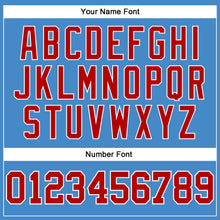 Загрузить изображение в средство просмотра галереи, Custom Powder Blue Red-White Long Sleeve Performance T-Shirt