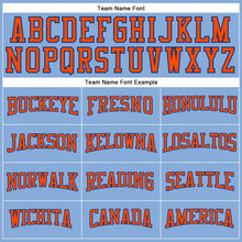 Laden Sie das Bild in den Galerie-Viewer, Custom Light Blue Orange-Royal Long Sleeve Performance T-Shirt