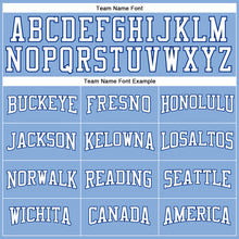 Charger l'image dans la galerie, Custom Light Blue White-Royal Long Sleeve Performance T-Shirt