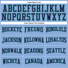 Load image into Gallery viewer, Custom Light Blue Navy Gray-Aqua Long Sleeve Performance T-Shirt