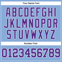 Charger l'image dans la galerie, Custom Light Blue Purple-White Long Sleeve Performance T-Shirt