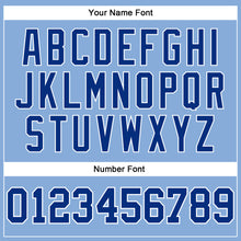 Charger l'image dans la galerie, Custom Light Blue Royal-White Long Sleeve Performance T-Shirt