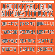Load image into Gallery viewer, Custom Orange Steel Gray-White Long Sleeve Performance T-Shirt