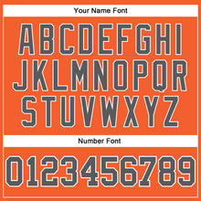 Load image into Gallery viewer, Custom Orange Steel Gray-White Long Sleeve Performance T-Shirt