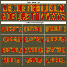 Загрузить изображение в средство просмотра галереи, Custom Olive Red-Gold Long Sleeve Performance Salute To Service T-Shirt