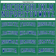 Загрузить изображение в средство просмотра галереи, Custom Kelly Green Royal-White Long Sleeve Performance Salute To Service T-Shirt