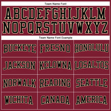 Laden Sie das Bild in den Galerie-Viewer, Custom Crimson Black-Cream Long Sleeve Performance T-Shirt