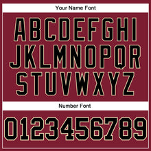 Laden Sie das Bild in den Galerie-Viewer, Custom Crimson Black-Cream Long Sleeve Performance T-Shirt