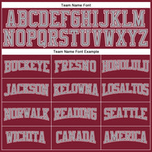 Charger l'image dans la galerie, Custom Crimson Gray-White Long Sleeve Performance T-Shirt