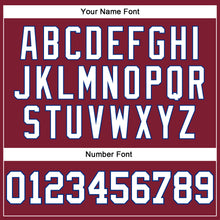 Load image into Gallery viewer, Custom Crimson White-Royal Long Sleeve Performance T-Shirt