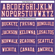 Load image into Gallery viewer, Custom Purple White-Red Long Sleeve Performance T-Shirt