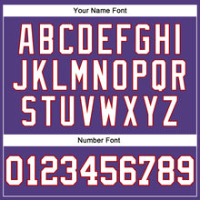 Load image into Gallery viewer, Custom Purple White-Red Long Sleeve Performance T-Shirt