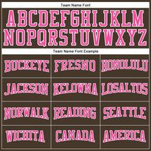 Load image into Gallery viewer, Custom Brown Pink-White Long Sleeve Performance T-Shirt