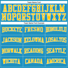 Load image into Gallery viewer, Custom Panther Blue Gold-White Long Sleeve Performance T-Shirt